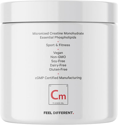 Codeage Liposomal Creatine Powder Supplement, Pure Creatine Monohydrate 5000mg, Pre Workout & Post Workouts - Unflavored Creatine, Micronized Creatine Powder - Creatinine for Sports - 30 Servings