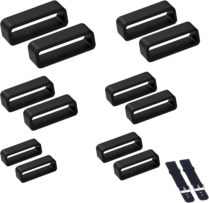 Watch Band Keepers,Silicone Watch Strap Holder Loops,Watch Strap Keeper for Smart Sport Watches Parts