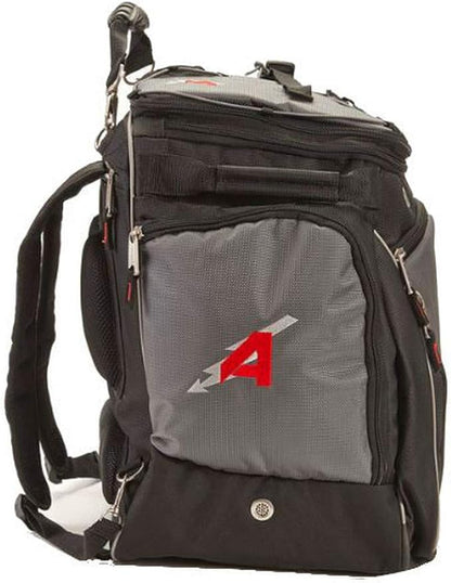 Athalon Heated Ski/Snowboard Boot Bag, Stores Gear Including Helmet, Goggles & Gloves, 12V Power, Grey & Black