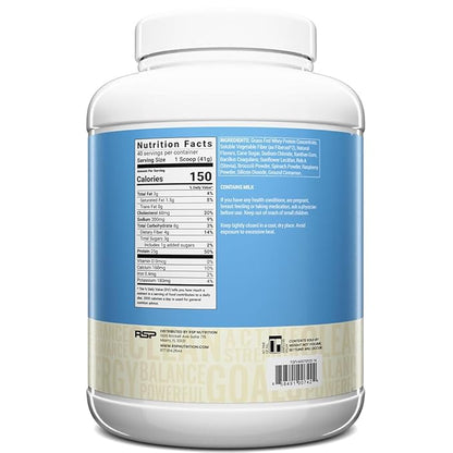 TrueFit Gut Healthy Protein Powder, Grass-Fed Whey Meal Replacement Shake with Prebiotics, Probiotics, & Organic Superfoods, Keto Friendly, Gluten Free (Packaging May Vary) 40 Servings