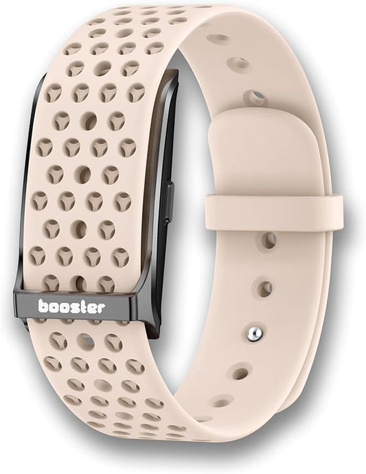 Booster Smart Bracelet, Wearable Activity & Fitness Tracker Band, 24H Sleep Tracker, All-Day Continuous Heart Rate Blood Pressure Stress HRV Monitor, 120+ Sport Modes Smart Wristband, Silicone Pink