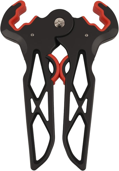 Archery Bow Stand, Rubber Foldable Compound Bow Holder, Ground - Supporting Bipod Rack for Compound Bows, Portable & Scratch - Resistant, Essential Archery Accessories for Hunting, Range & Display
