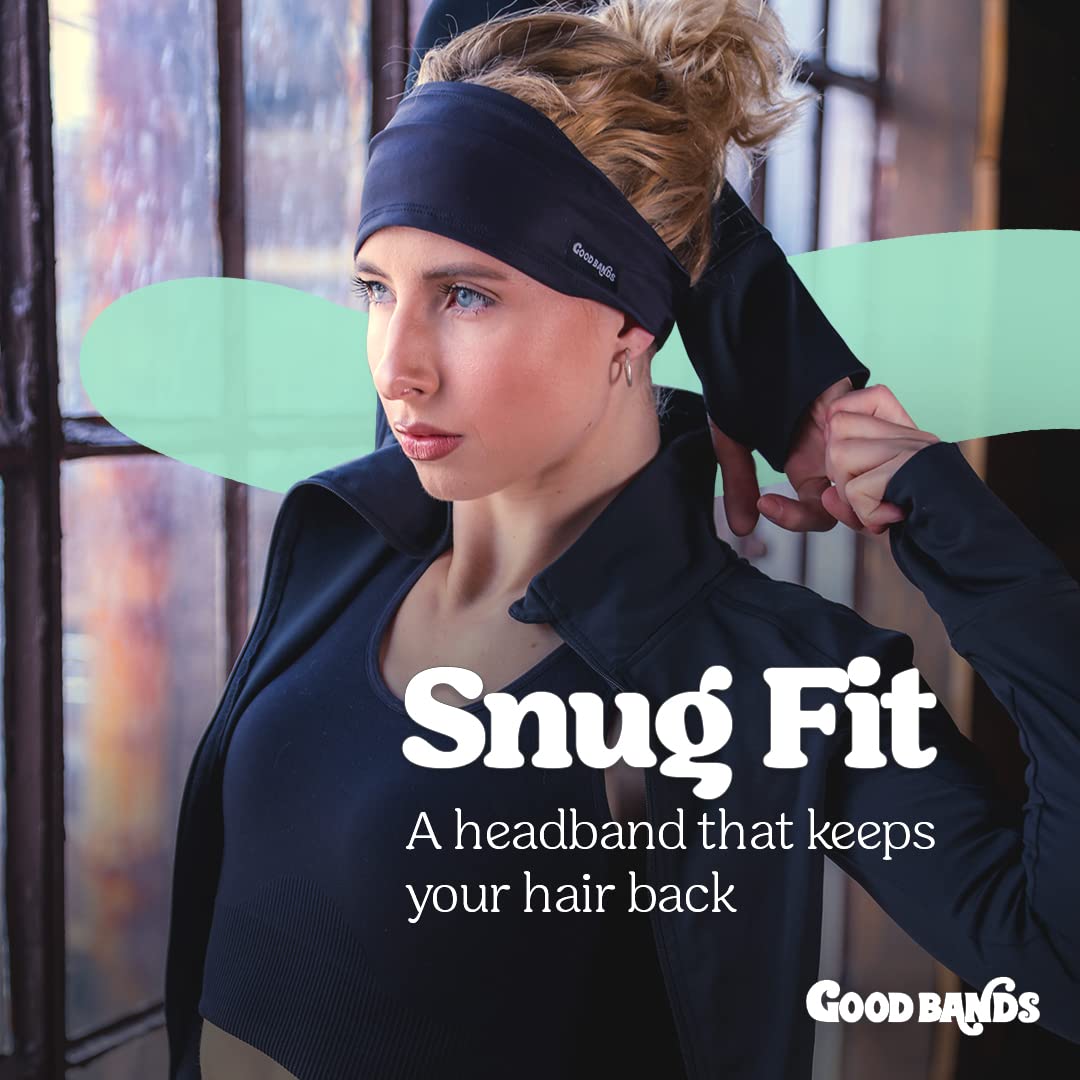 Good Bands Sweat Headbands for Men and Women, Non Slip Workout Sweatband