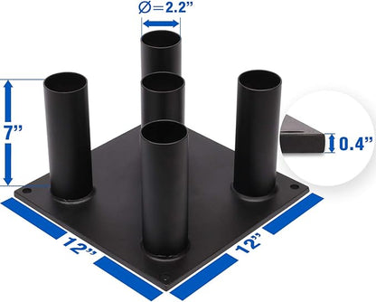 Yes4All Vertical Storage Rack, Home Gym Organizer, Barbell & Dumbbell Rack for 2-inch Olympic & Curl Bars