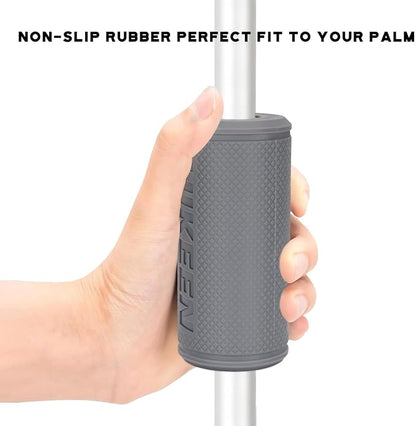 Hikeen Thick Bar Dumbbell Grips,Non Slip Hard Rubber Barbell Grips,Grips for Weight Lifting, Muscle Building-1.77", 2", 2.25" & 2.75" Outer Diameter