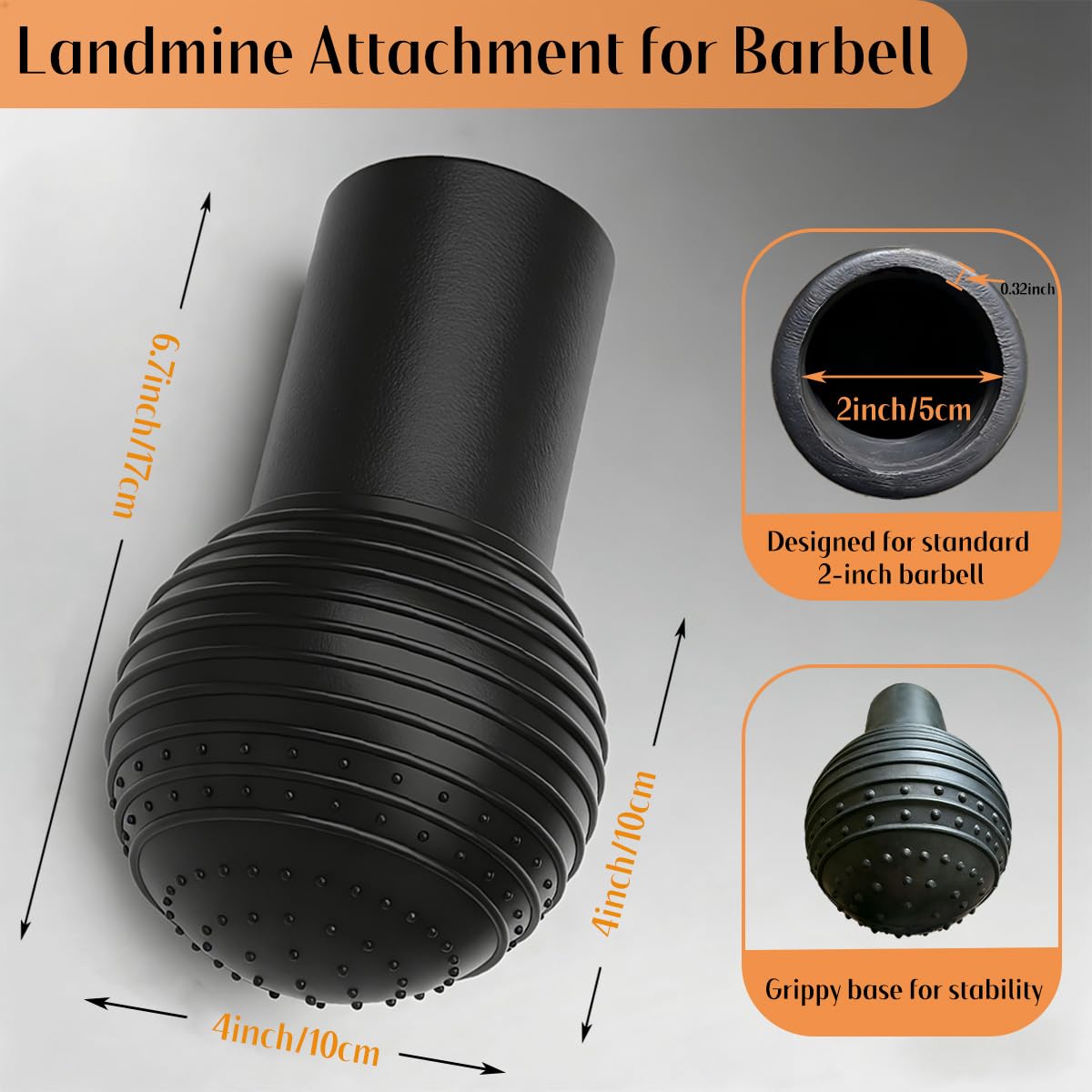 SerniaXin Landmine Attachment for Barbell, Fits 2 Inch Olympic Bars