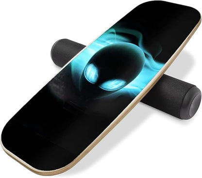 Balance Board Surf Trainer with Adjustable Stoppers - 2 Different Distance Options Balance Board for Surfing, Snowboarding, Skiing, Skateboarding, 300lbs Capacity