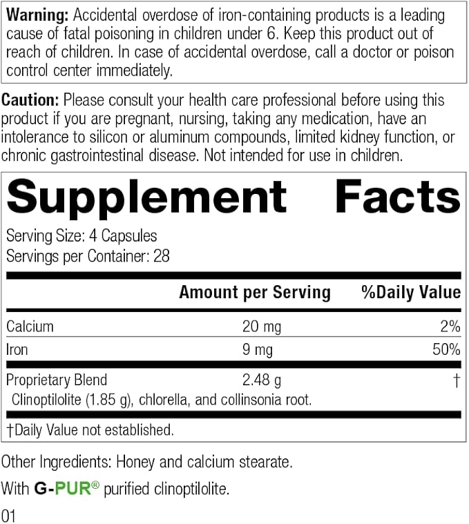 Standard Process GI Adsorb - Gastrointestinal Health & Elimination Dietary Supplement - Digestion System Support - Gluten-Free, Non-Dairy & Non-Soy - 112 Capsules (28 Servings)