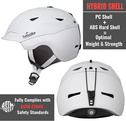 Ski and Snowboard Helmet - Active Ventilation, Audio Compatible Snow Sports Luxury Helmet With ASTM Standard Safety for Men, Women and Youth