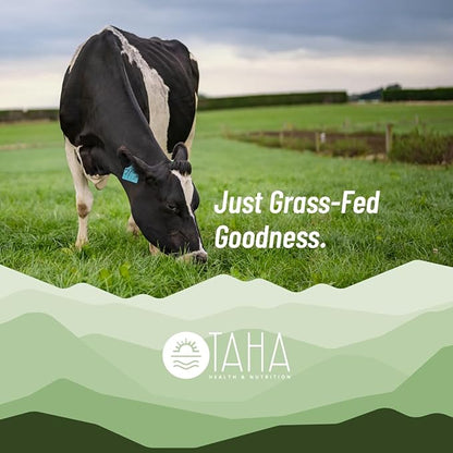 Taha Health & Nutrition Chocolate Whey Protein Isolate Powder, 30g Protein, 7.9g BCAAs, 4.3g Leucine | New Zealand Free-Range, Grass-Fed Dairy | Gluten-Free, Keto, Kosher | 2LB, ~24 Servings