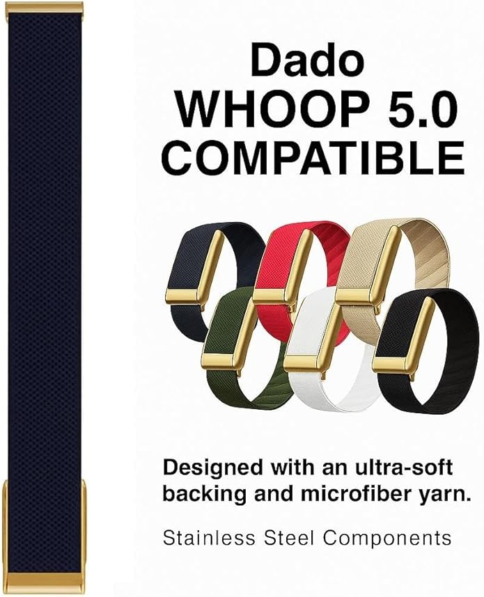 Ultra-soft Nylon Sport Band Compatible with WHOOP 5.0, One, Peak, and Life | Breathable, Durable & Secure Fit Strap | NOT for Gen 4