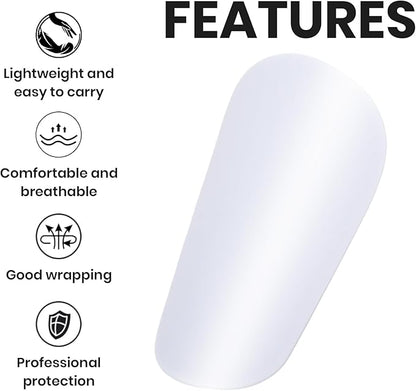 2 Pairs Mini Shin Guards Youth Soccer Tiny Shin Protective Pads Small Shin Guards Miniature Shin Pads Professional Protection for Soccer Players Kids Teenagers