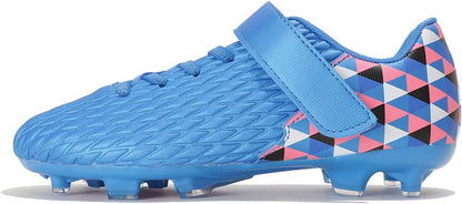 Soccer Cleats for Kids & Youth | Lightweight Football Shoes for Firm Ground | Durable Girls & Boys Soccer Cleats with Non-Slip Sole | Comfortable Soccer Boots | Unisex Size 11-6