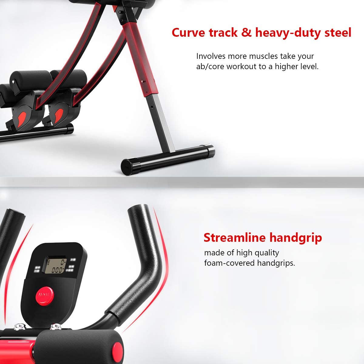 ab machine, ab workout equipment for home gym, Height Adjustable ab trainer