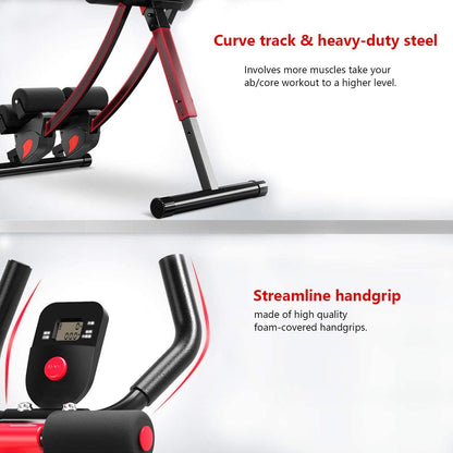 ab machine, ab workout equipment for home gym, Height Adjustable ab trainer