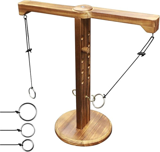 Ring Toss Game for Adults and Kids, Hook and Ring Game for Bars and Home Party, Indoor Game Outdoor Games, Tabletop Hook Games, Throwing Games, Backyard Game, Patio Decor