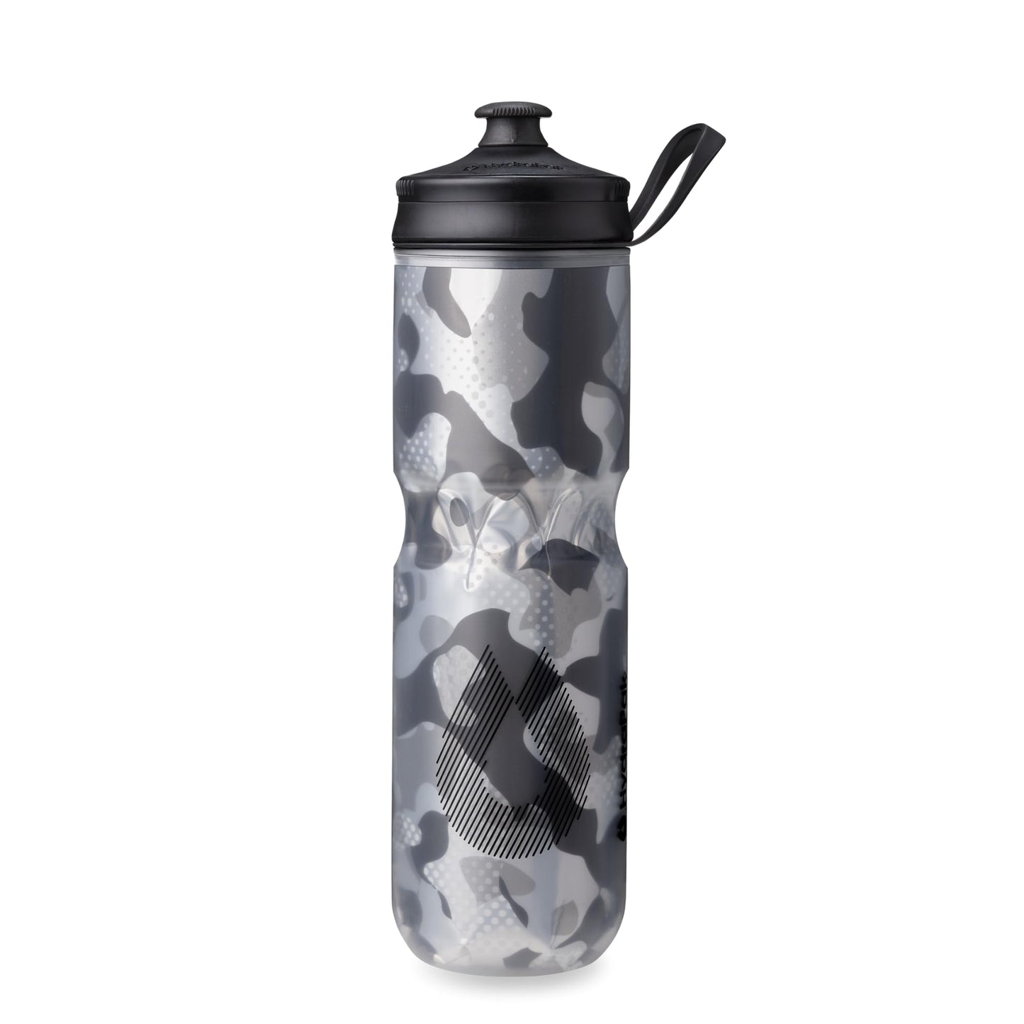 HydraPak Polar Sport Insulated Water Bottle (24oz, Contender Black)