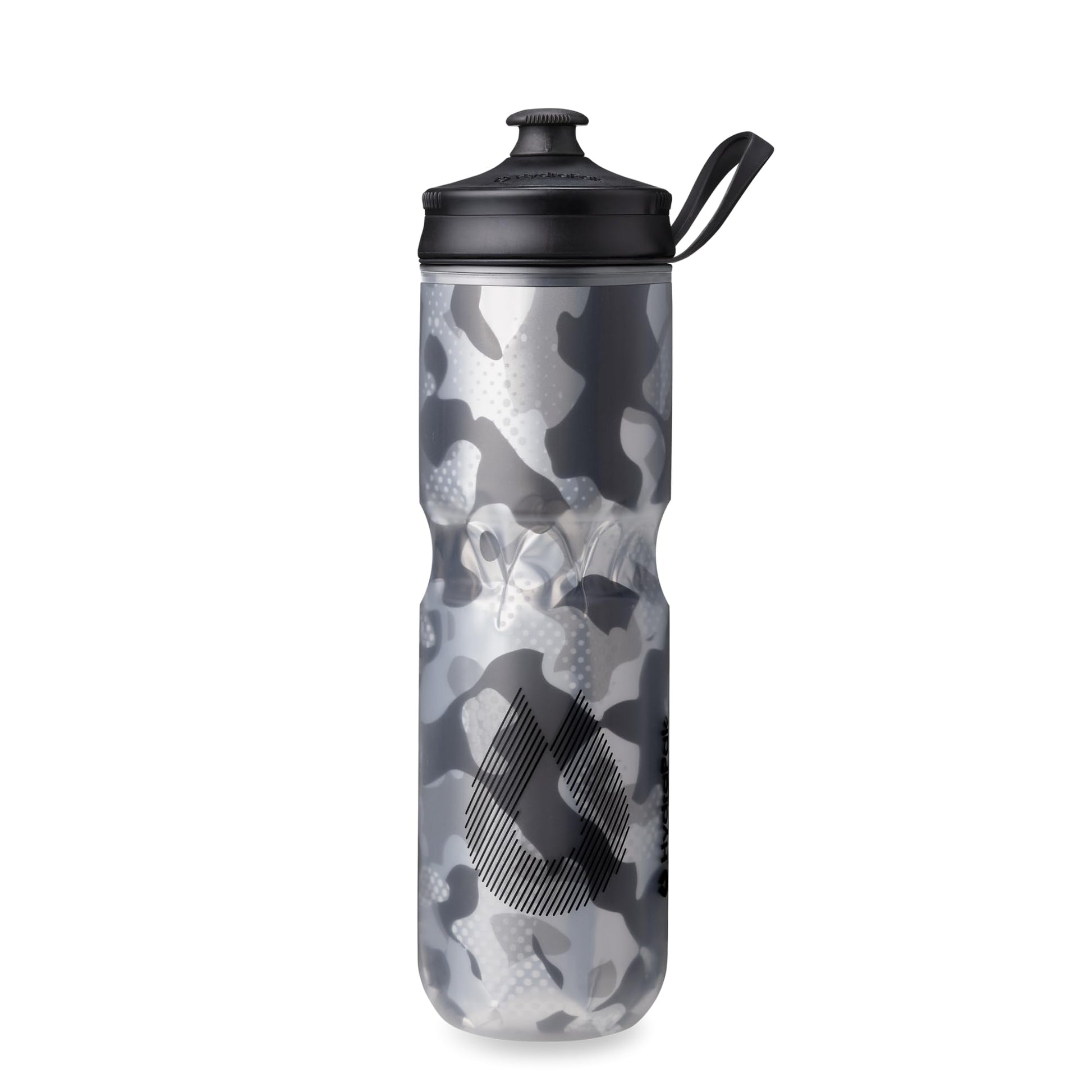HydraPak Polar Sport Insulated Water Bottle (24oz, Contender Black)
