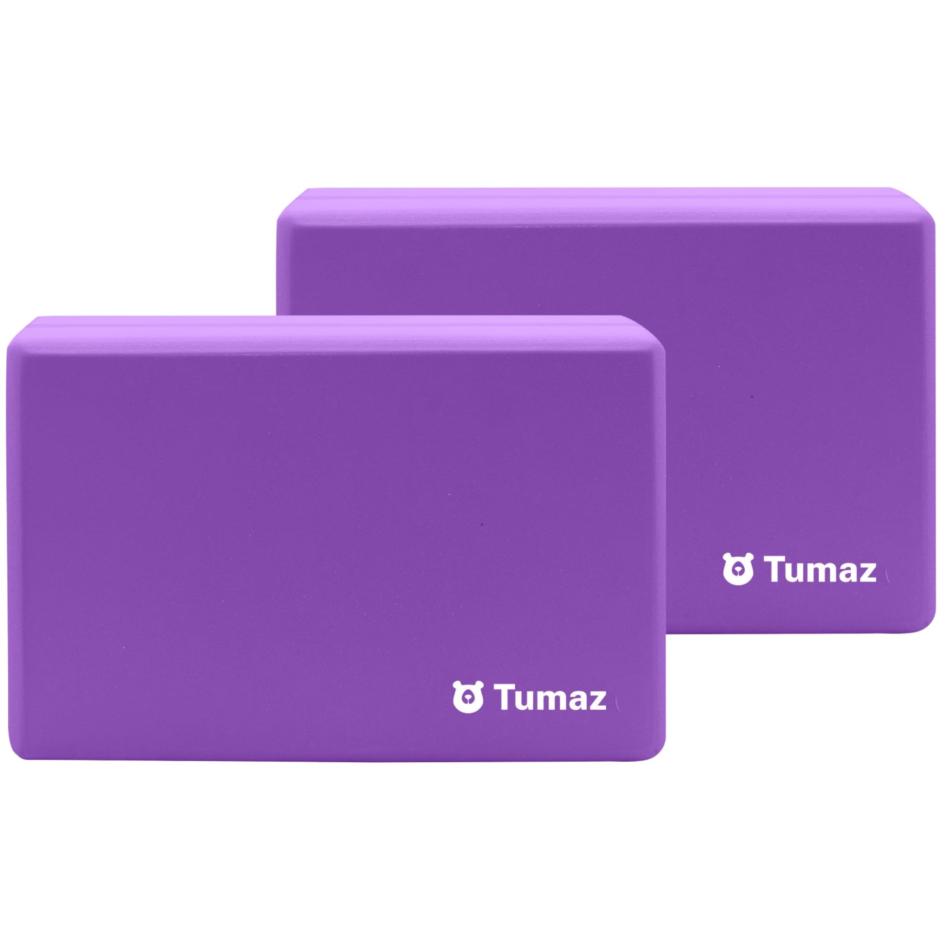 Tumaz Non-Slip Yoga Blocks，High-Density EVA Foam 2 Pack for Yoga & Pilates