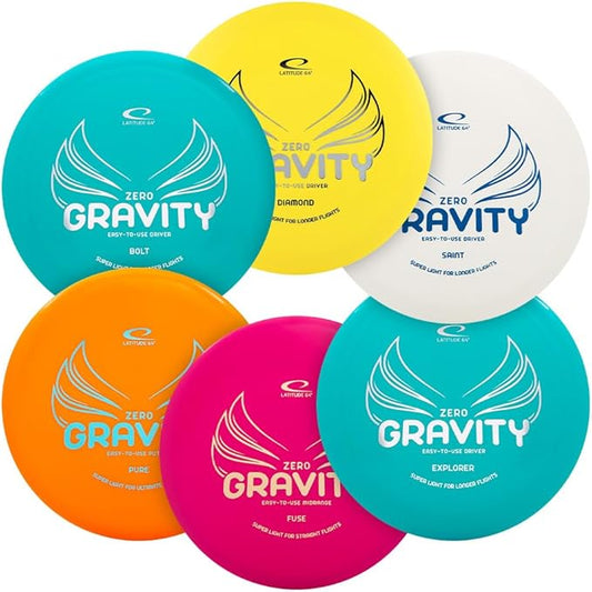 Latitude 64 Gravity Disc Golf Disc Set | 6-Pack Starter Set | Pure, Fuse, Explorer, Saint, Diamond