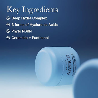PDRN Intensive Hydration Overnight Serum - Cica PDRN + Hyaluronic Acid + Ceramide, Smooths fine line for plump glass skin, Korean Skincare 50g 1.76 oz