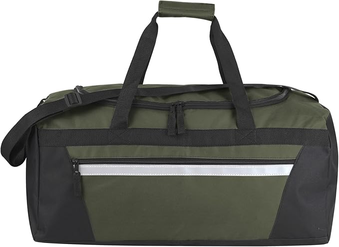 40 Liter, 22 Inch Reflective Duffle Bag with Shoulder Strap for Men, Women, Travel