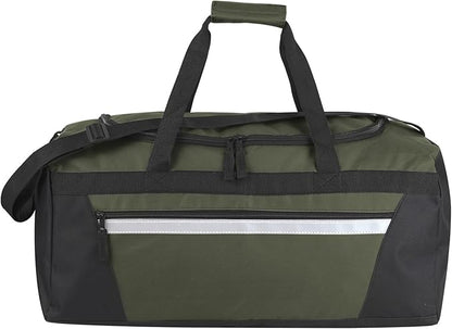 40 Liter, 22 Inch Reflective Duffle Bag with Shoulder Strap for Men, Women, Travel