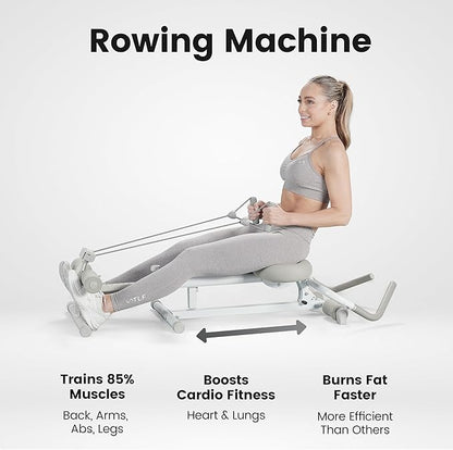 WONDER CORE Pro Max, Ab Machine for Stomach Workout, Ab Workout Equipment for Home Gym Trainer, 4-in-1 Exercise Equipment - Rowing, Leg Press, Glider, Roman Chair