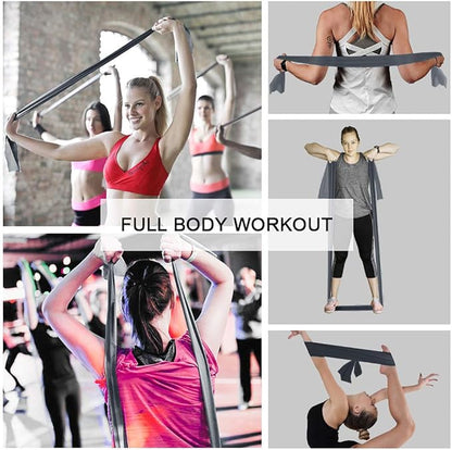 Resistance Bands,Professional Long Non-Latex Elastic Stretch Bands,Exercise Bands for Physical Therapy, Yoga, Pilates, Rehab, at-Home or The Gym Workouts, Strength Training