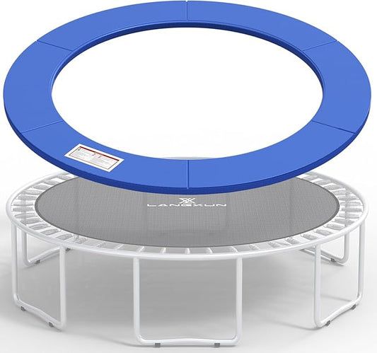 LANGXUN Universal Trampoline Repalcement Safety Pad, 8ft 10ft 12ft 14ft 15ft 16ft Waterproof