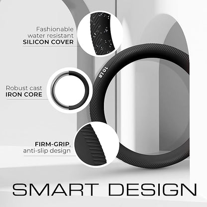 Yes4All Power Ring 10lbs, Weight Ring, Weighted Circle, Kettlebell for Yoga Exercise, Aerobics, Home Fitness, Core Training