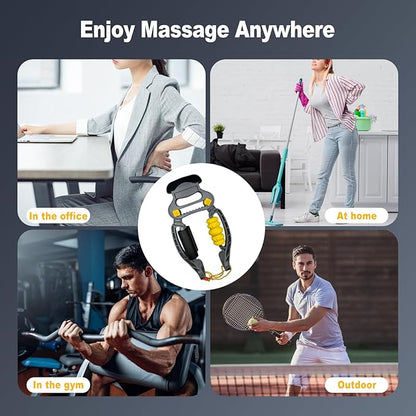 HOTWAVE Tennis Elbow Relief Massager for Leg and Arm, Adjustable Foam Roller, Trigger Point Muscle Roller for Calves&Forearm, Wrist Massager, Tennis&Golfers Elbow Pain Release