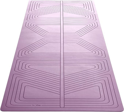 agoy Pro+ Warrior - Premium Non-Slip Yoga Mat – Eco-Conscious Design - PU Mat With Wet/Dry Grip+ - Focus Alignment - Lazer-Etched Technology - A Portable Standard Size Mat for All Styles of Yoga