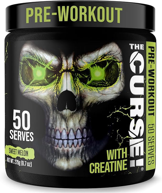 JNX SPORTS The Curse! Pre Workout Powder for Men & Women, Caffeine, Beta-Alanine, Creatine