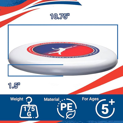 Wham-O UFA Pro Frisbee Official Ultimate 175g 10.75 Inch Professional Training Flying Disc for Competition and Outdoor Fun