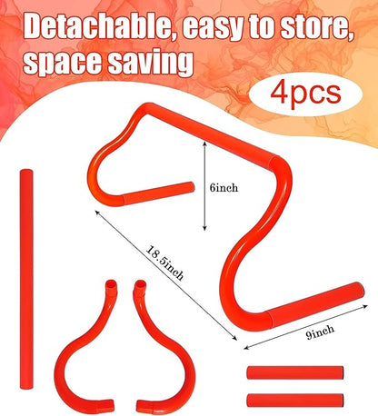 Professional Agility Ladder Speed Training Equipment Set-20ft Agility Ladder,12 Soccer Cones, 4 Agility Hurdles, Running Parachute, Suitable for Soccer Football Basketball Training