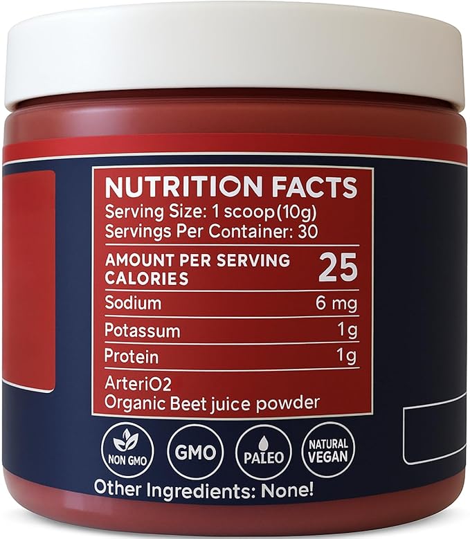 PureClean Organic Beet Juice Powder - Nitric Oxide Supplement - 100% USA Grown Beets - Organic Beet Root Powder 30 Servings, 300g (2 Jars 60 Servings)