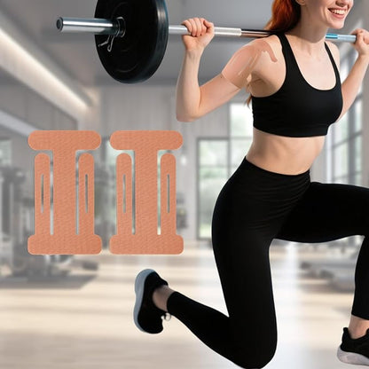 10pcs Shoulder Kinesiology Tapes, Premium Breathable Latex-Free Athletic Muscle Strips Shoulder Kinesiology Tapes Precut Strips for Home Office Fitness Sports