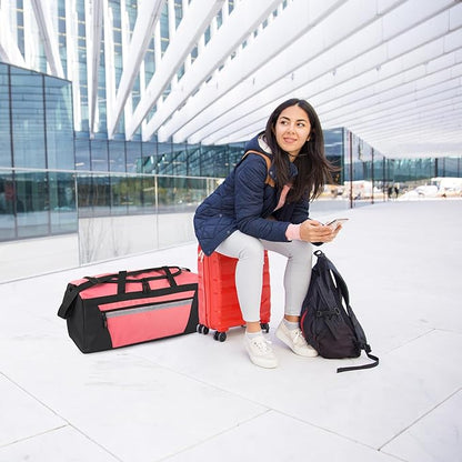 40 Liter, 22 Inch Reflective Duffle Bag with Shoulder Strap for Men, Women, Travel