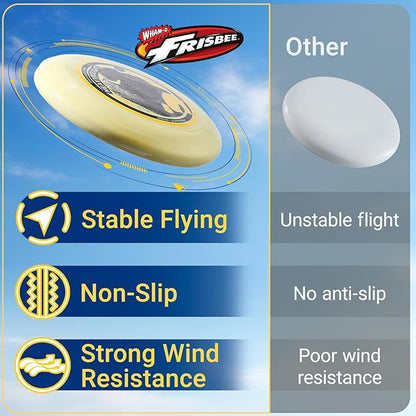 Wham-O Frisbee Heavyweight 200g, 11 Inch Flying Disc, Long Distance, Durable and Stable Sports Disc for Outdoor Activities and Family Fun