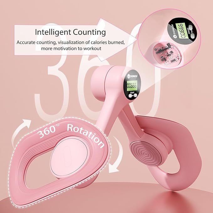 Thigh Master Thigh Exerciser for Women – Pelvic Floor Exercise Devices for Home Fitness, Leg & Hip Toner for Postpartum Recovery, Strength Training & Slimming