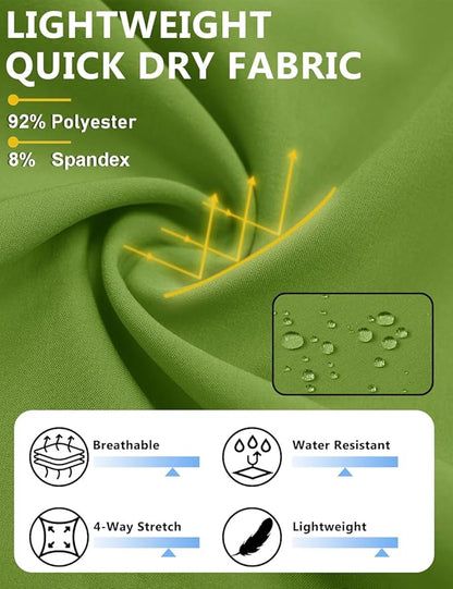 TACVASEN Men's Running Athletic Shorts 9" Quick Dry Workout Gym Shorts Lightweight Summer Shorts 3 Zipper Pockets