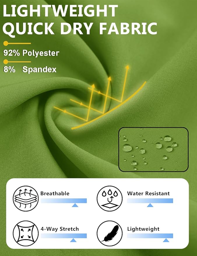 TACVASEN Men's Running Athletic Shorts 9" Quick Dry Workout Gym Shorts Lightweight Summer Shorts 3 Zipper Pockets