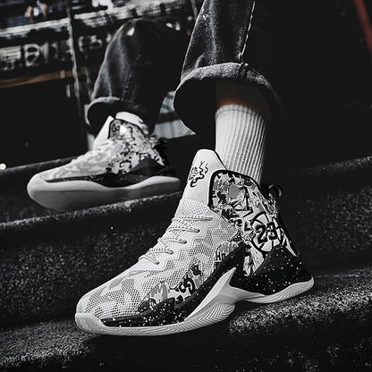 Boys Basketball Shoes Breathable Indoor Athletic Shoes Youth Outdoor Fashion Sneakers Comfortable Basketball Shoes for Girls