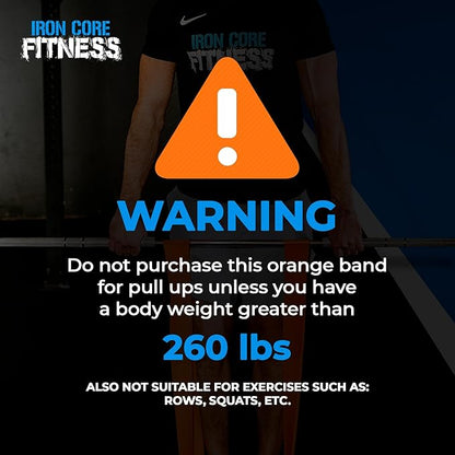 Pull Up Assistance Resistance Bands - Long Loop Power Bands for Men and Women - Strength Power Flexibility Training at Home & Gym - Ebooks & Workout Chart Included by Iron Core Fitness
