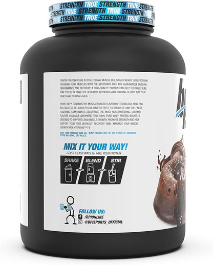BPI Sports Hydro HD - 100% Hydrolyzed Whey Protein Powder - Muscle Growth, Recovery, 25g of Hydrolyzed Protein, Low Carb, Low Sugar, Fast Absorbing (68 Servings, Chocolate Lava Cake)