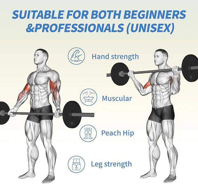 Egles Kids Barbell 5.5LB Mini Barbell Bar 4ft for Kid Women & Beginners Weighted Bar - Compatible with 2-Inch Weight Plates, for Strength Training Gym Weight Lifting, Multi-Color Training Bar