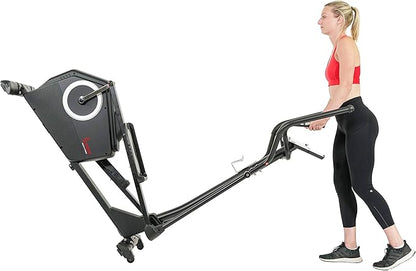 Sunny Health & Fitness Smart 2-in-1 Upright Elliptical Full-Body Exerciser, Home Cross-Training Arm/Leg Cardio Workout Machine, Optional Free SunnyFit App Bluetooth Link or Electro-Magnetic Resistance