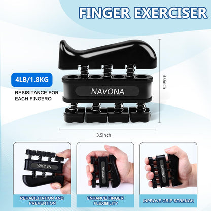 5 PCS Grip Strength Trainer Kit,Forearm and Hand Gripper Strengthener