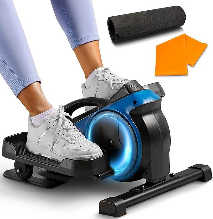 Lifepro Under Desk Elliptical Exercise Machine with or without Red Light, Seated Pedal Exerciser for Seniors & Adults, Quiet Elliptical Machine for Home or Office, Portable Leg Exerciser While Sitting